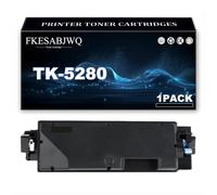 TK-5280 Toner Cartridge, TK-5280K TK-5280C TK-5280M TK-5280Y Toner Cartridges for Kyocera ECOSYS P6235cdn M6235cidn M6635cidn Printer,Black-1 Pack
