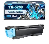 TK-5280 Toner Cartridges Compatible for Kyocera EcoSys M6235cidn M6635cidn P6235cdn Printers, With Chip Large Capacity 23000 Pages (1 Pack Cyan)