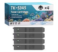 TK-5345 Toner Cartridges Compatible for Kyocera TASKalfa 352ci Printers, High-Definition Printing Effect with Chip, 27000 Pages (4 Pack Black)