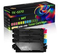 TK-5370 Compatible for Kyocera Toner Cartridge with Chip ECOSYS MA3500cifx ECOSYS MA3500cix ECOSYS Printers (4-Pack BK/C/M/Y)