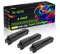 TK-5370 Compatible for Kyocera Toner Cartridges with Chip EcoSys MA3500cifx MA3500cix Printers (3 Pack Black)