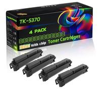 TK-5370 Compatible for Kyocera Toner Cartridges with Chip EcoSys MA3500cifx MA3500cix Printers (4 Pack Black)
