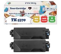 TK-5370 Toner Cartridge Compatible for Kyocera ECOSYS MA3500cifx ECOSYS MA3500cix ECOSYS PA3500cx Printers, with Chip, High Yield 7000 Pages, High-Definition Printing (2 Pack Black)