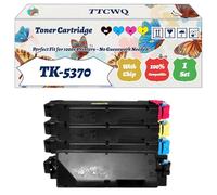TK-5370 Toner Cartridge Compatible for Kyocera ECOSYS MA3500cifx ECOSYS MA3500cix ECOSYS PA3500cx Printers, with Chip, High Yield 7000 Pages, High-Definition Printing (4-Pack BK/C/M/Y)