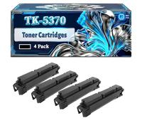TK-5370 Toner Cartridges Compatible for Kyocera EcoSys MA3500cifx MA3500cix PA3500cx Printers, With Chip Large Capacity 8000 Pages (4 Pack Black)