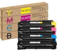 TK-5372 TK5372 TK-5372K TK-5372C TK-5372M TK-5372Y Toner Cartridges | Compatible for Kyocera ECOSYS PA3500cx MA3500cix MA3500cifx Printers (Black Cyan Magenta Yellow, 4-Pack)