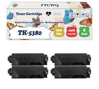 TK-5380 Toner Cartridge Compatible for Kyocera ECOSYS MA4000cifx MA4000cix PA4000cx Printers, with Chip, High Yield 13000 Pages, High-Definition Printing (4 Pack Black)