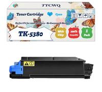 TK-5380 Toner Cartridge Compatible for Kyocera ECOSYS MA4000cifx MA4000cix PA4000cx Printers, with Chip, High Yield 13000 Pages, High-Definition Printing (1 Pack Cyan)