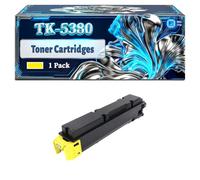 TK-5380 Toner Cartridges Compatible for Kyocera EcoSys MA4000cifx MA4000cix PA4000cx Printers, With Chip Large Capacity 23000 Pages (1 Pack Yellow)