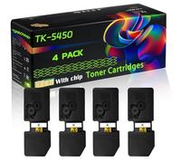 TK-5450 Compatible for Kyocera Toner Cartridges with Chip Ecosys PA2600cx PA2600cwx MA2600cwx Printers (4 Pack Black)