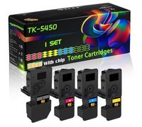 TK-5450 Compatible for Kyocera Toner Cartridges with Chip Ecosys PA2600cx PA2600cwx MA2600cwx Printers (4-Pack BK/C/M/Y)