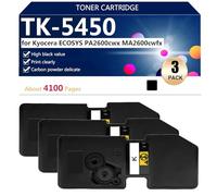 TK-5450 Toner Cartridge Extra High Yield Compatible for Lexmark MS310d MS310dn MS315dn MS410dn MS415dn MS510dn MS610de Printers, 4100 Pages,Black-3 pack
