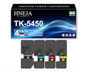 TK-5450 Toner Cartridges for Kyocera ECOSYS PA2600cwx MA2600cwfx Printer, High Yield TK-5450K TK-5450C TK-5450M TK-5450Y Toner Cartridge Replacement,4 Colors-1 Pack