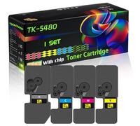 TK-5480 Compatible for Kyocera Toner Cartridge with Chip Ecosys PA2101cx PA2101cwx MA2101cfx Printers (4-Pack BK/C/M/Y)
