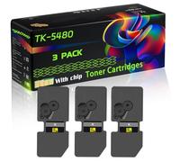 TK-5480 Compatible for Kyocera Toner Cartridges with Chip EcoSys MA2101cfx PA2101cwx MA2101cwfx Printers (3 Pack Black)