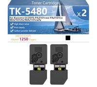 TK-5480 High-Capacity Toner Cartridge for TK-5480K TK-5480C TK-5480M TK-5480Y, Compatible Replacement Toner Cartridge for Kyocera ECOSYS PA2101cwx PA2101Cx MA2101cfx MA2101cwfx Printers,Black-2 pack