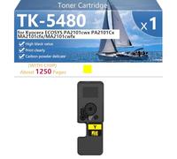 TK-5480 High-Capacity Toner Cartridge for TK-5480K TK-5480C TK-5480M TK-5480Y, Compatible Replacement Toner Cartridge for Kyocera ECOSYS PA2101cwx PA2101Cx MA2101cfx MA2101cwfx Printers,Yellow-1 pack