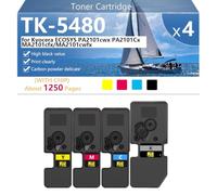TK-5480 High-Capacity Toner Cartridge for TK-5480K TK-5480C TK-5480M TK-5480Y, Compatible Replacement Toner Cartridge for Kyocera ECOSYS PA2101cwx PA2101Cx MA2101cfx MA2101cwfx Printers,BCMY-1 pack