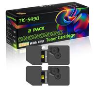 TK-5490 Compatible for Kyocera Toner Cartridge with Chip ECOSYS MA2101cfx MA2101cwfx PA2101cwx Printers (2 Pack Black)