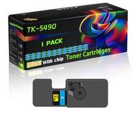 TK-5490 Compatible for Kyocera Toner Cartridges with Chip EcoSys MA2101cwfx PA2101cx MA2101cfx Printers (1 Pack Cyan)