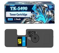 TK-5490 Toner Cartridge Compatible for Kyocera ECOSYS MA2101cfx MA2101cwfx PA2101cwx PA2101cx Printers, With Chip Large Capacity 2800 Pages (1 Pack Cyan)
