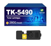 TK-5490 Toner Cartridge Compatible For Kyocera Ecosys PA2101cx/ MA2101cfx Printer, Yield Up To 2800 Pages,Yellow-1 Pack