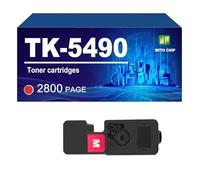 TK-5490 Toner Cartridge Compatible For Kyocera Ecosys PA2101cx/ MA2101cfx Printer, Yield Up To 2800 Pages,Magenta-1 Pack