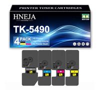 TK-5490 Toner Cartridges for Kyocera ECOSYS PA2101cx MA2101cfx Printer, High Yield TK-5490K TK-5490C TK-5490M TK-5490Y Toner Cartridge Replacement,4 Colors-1 Pack