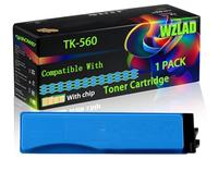 TK-560 Compatible for Kyocera Toner Cartridge with Chip FS-C5300DN FS-C5350DN ECOSYS P6030 ECOSYS Printers (1 Pack Cyan)