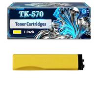 TK-570 Toner Cartridges Compatible for Kyocera FS-C5400DN Printers, With Chip Large Capacity 26000 Pages (1 Pack Yellow)