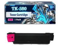 TK-580 Toner Cartridge Compatible for Kyocera FS-C2026 FS-C2026MFP FS-C2026MFP+ FS-C2126 FS-C2126MFP FS-C2526MFP FS-C2626MFP FS-C5250 FS-C5250DN ECOSYS Printers (1 Pack Magenta)