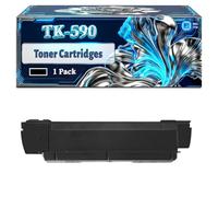 TK-590 Toner Cartridges Compatible for Kyocera ECOSYS P6026cdn FS-C2026 FS-C2026MFP FS-C2026MFP+ Printers, With Chip Large Capacity 8000 Pages (1 Pack Black)
