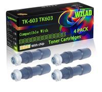 TK-603 TK603 Compatible for Kyocera Toner Cartridges with Chip KM-4530 KM-5530 KM-6330 Printers (4 Pack Black)