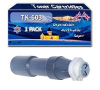 TK-603 Toner Cartridges Compatible for Kyocera KM-4530 KM-5530 KM-6330 KM-7530 Printers, High-Definition Printing Effect with Chip, 40000 Pages (1 Pack Black)