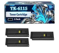 TK-6115 Toner Cartridge Compatible for Kyocera ECOSYS M4125idn M4132idn Printers, With Chip Large Capacity 15000 Pages (3 Pack Black)