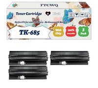 TK-685 Toner Cartridge Compatible for Kyocera TASKalfa 300i Printers, with Chip, High Yield 20000 Pages, High-Definition Printing (3 Pack Black)