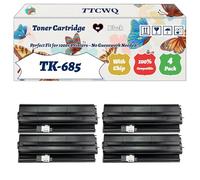 TK-685 Toner Cartridge Compatible for Kyocera TASKalfa 300i Printers, with Chip, High Yield 20000 Pages, High-Definition Printing (4 Pack Black)