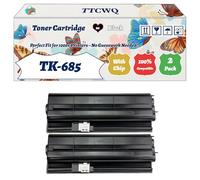 TK-685 Toner Cartridge Compatible for Kyocera TASKalfa 300i Printers, with Chip, High Yield 20000 Pages, High-Definition Printing (2-Pack Black)
