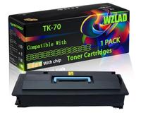 TK-70 Compatible for Kyocera Toner Cartridges with Chip FS-9120 DN Printers (1 Pack Black)