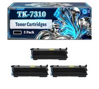 TK-7310 Toner Cartridges Compatible for Kyocera EcoSys P4140dn Printers, With Chip Large Capacity 25000 Pages (3 Pack Black)