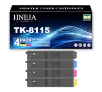 TK-8115 K/C/M/Y Toner Cartridges for Kyocera ECOSYS M8124cidn M8130cidn Printer, 1T02P30NL0 1T02P3CNL0 1T02P3BNL0 1T02P3ANL0 Toner Cartridge Replacement,4 Colors-1 Pack