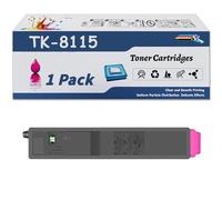 TK-8115 Toner Cartridge(With Chip) Replacement For Kyocera TK-8115K TK-8115C TK-8115M TK-8115Y Compatible For Kyocera ECOSYS M8130cidn M8124cidn Printers, 6000-12000 Pages,Magenta-1 Set