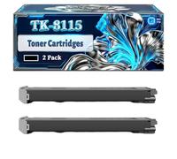 TK-8115 Toner Cartridges Compatible for Kyocera ECOSYS M8124cidn M8130cidn Printers, With Chip Large Capacity 22000 Pages (2 Pack Black)