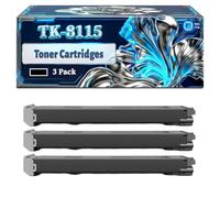 TK-8115 Toner Cartridges Compatible for Kyocera ECOSYS M8124cidn M8130cidn Printers, With Chip Large Capacity 22000 Pages (3 Pack Black)