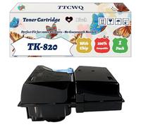 TK-820 Toner Cartridge Compatible for Kyocera FS-C8100DN Printers, with Chip, High Yield 15000 Pages, High-Definition Printing (1 Pack Black)