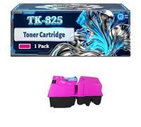 TK-825 Toner Cartridge Compatible for Kyocera KM-C2520 KM-C2525E KM-C3225 KM-C3232 Printers, With Chip Large Capacity 15000 Pages (1 Pack Magenta)