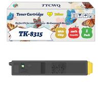 TK-8315 Toner Cartridge Compatible for Kyocera TASKalfa 2550c TASKalfa 2550ci Printers, with Chip, High Yield 12000 Pages, High-Definition Printing (1 Pack Yellow)