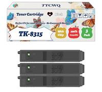 TK-8315 Toner Cartridge Compatible for Kyocera TASKalfa 2550c TASKalfa 2550ci Printers, with Chip, High Yield 12000 Pages, High-Definition Printing (3 Pack Black)