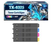 TK-8325 Toner Cartridges Compatible for Kyocera TASKalfa 2551ci Printers, With Chip Large Capacity 28000 Pages (4-Pack BK/C/M/Y)