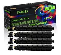 TK-8335 TK-8335K TK-8335C TK-8335M TK-8335Y TK8335 Compatible for Kyocera Toner Cartridge with Chip TASKalfa 3252ci Printers (4 Pack Black)